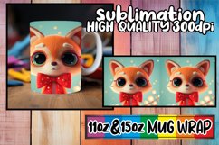 3D Christmas Mug Wrap for 11oz 15oz Sublimation PNG Product Image 1