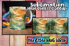 Embroidered 3D Scene Mug Sleeve - 15oz 11oz Product Image 1