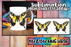 Colorful Butterfly Mug Wrap: Springtime Magic Product Image 1