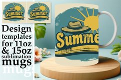 Retro Beach Party: Sublimation Mug Wrap Product Image 1