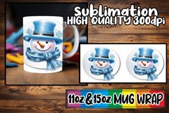 Playful Frosty Mug Design - Snowman Winter Charm Product Image 1