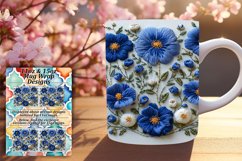 Blossoming Floral Pattern Mug Wrap - Spring Edition Product Image 1