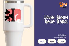 Haven Bloom Boho Floral Monogram Product Image 1