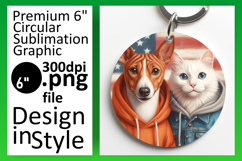 Sophisticated Round Design for Coasters , Dog and cat Product Image 1