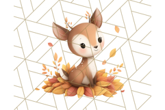 Woodland Autumn Critters PNG Clipart, Cute Fall Animals Product Image 3