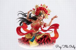 South East Asian Girls Clipart PNG Product Image 1
