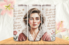 Black Girl Magic Black Woman Positive mind 20oz Tumbler wrap Product Image 1