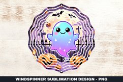 Halloween Boo Wind Spinner Sublimation Design Product Image 1