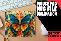 Colorful Flutter 3D Sublimation Mouse Pad - Spring Product Image 1