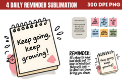 Daily Reminder Sublimation PNG Product Image 1