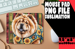 BRIGHT MOUSE PAD SUBLIMATION STYLE, Cute Dog Product Image 1