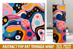 Abstract Pop Art Tumbler Wrap Product Image 1