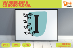 Wanderleaf &amp; Co Boho Floral Monogram Product Image 1
