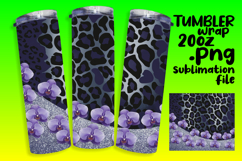 LUSH 20oz Tumbler Artwork for DIY , Leopard Print Product Image 1