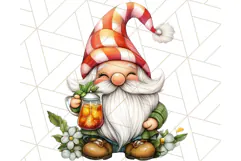 Summer Garden Gnomes Clipart PNG, Summer Country Gnomes Png Product Image 3