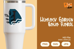 Hemlock Garden Boho Floral Monogram Product Image 1