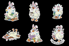 Easter Silly Goose Stickers Product Image 7