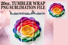 3D Floral Tapestry Tumbler Wrap 20oz Product Image 1