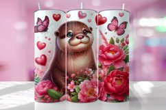 Valentine's Day Tumbler Wrap Sublimation Design Product Image 1