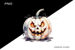 Halloween white Pumpkin Clipart Product Image 1