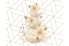 Patterned Snowman Silhouette PNG Clipart Product Image 3