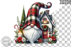 Christmas Gnome Sublimation - Clipart PNG Design Product Image 1