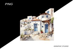Greece summer clipart, Mediterranean Vacation Clipart Product Image 1