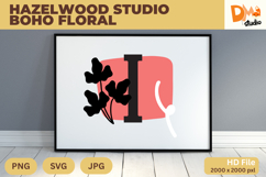Hazelwood Studio Boho Floral Monogram Product Image 1