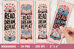 Read Dream Repeat Bookmark Sublimation Product Image 1