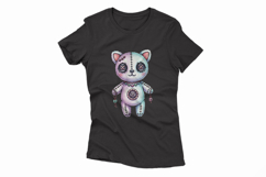 Stitched Bear Doll Necklace Halloween Voodoo PNG Cute Product Image 4