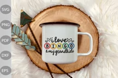 I Love Bingo and my Grandkids SVG Design / Bingo Funny SVG Product Image 3