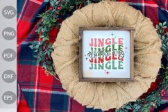 Jingle all the way SVG Design / Christmas Tshirt Cut File Product Image 3