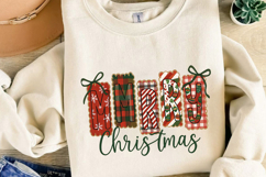 Merry Christmas Patchwork Sublimation, Christmas Png Product Image 3