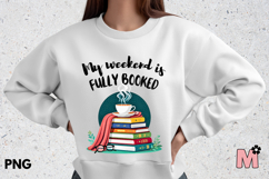My weekend is fully booked| Sublimation png for book lovers Product Image 3