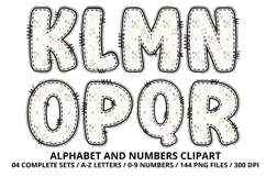 Safari Alphabet PNG - Letters & Numbers Clipart 300 DPI Product Image 3