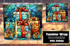 Noel Stained Glass 3D Winter Magic Tumbler 20oz Product Image 1