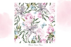 Hand Drawn Watercolor FLOWERS&amp;BIRDS Product Image 7