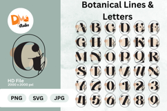Botanical Lines &amp; Letters Monogram Product Image 1