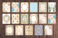 50 Printable Rococo Junk Journal Papers Bundle Vintage Product Image 3