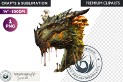 Fantasy Dragon Clipart, dragon PNG, Fantasy PNG graphics Product Image 1