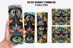Skinny Tumbler 20oz Wrap Design,Halloween Tumbler PNG Design Product Image 1