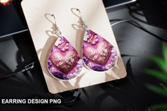 Valentines Day Teardrop Sublimation- Valentines Day Earring Product Image 1