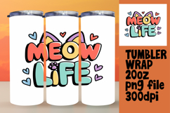 EXQUISITE 20oz Tumbler Design , Cat Quote Product Image 1