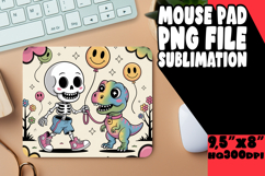 JOYFUL DESK PAD SUBLIMATION ART, Funny Skeleton Product Image 1