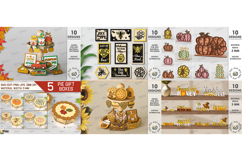 3D Autumn Mega bundle laser cut. Fall home decor SVG Product Image 5