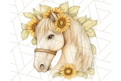 Rustic Sunflower Clipart, Soft Country Farmhouse Florals Png Product Image 3