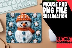 Timeless Desk Pad Sublimation, Snowman Product Image 1