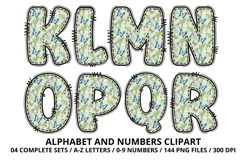 Garden Nature Beauty Alphabet PNG Letters &amp; Numbers 300DPI Product Image 3