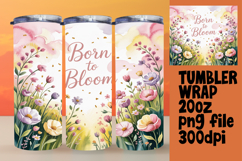 Sublimation-Ready Graphics for 20oz Tumbler , Girl Quote Product Image 1