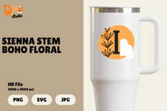 Sienna Stem Boho Floral Monogram Product Image 1